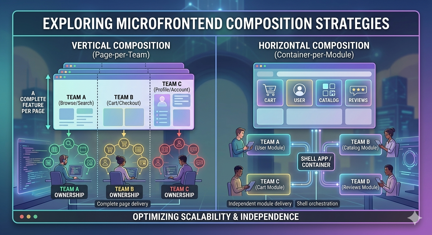 Image showing different type of microfrontend